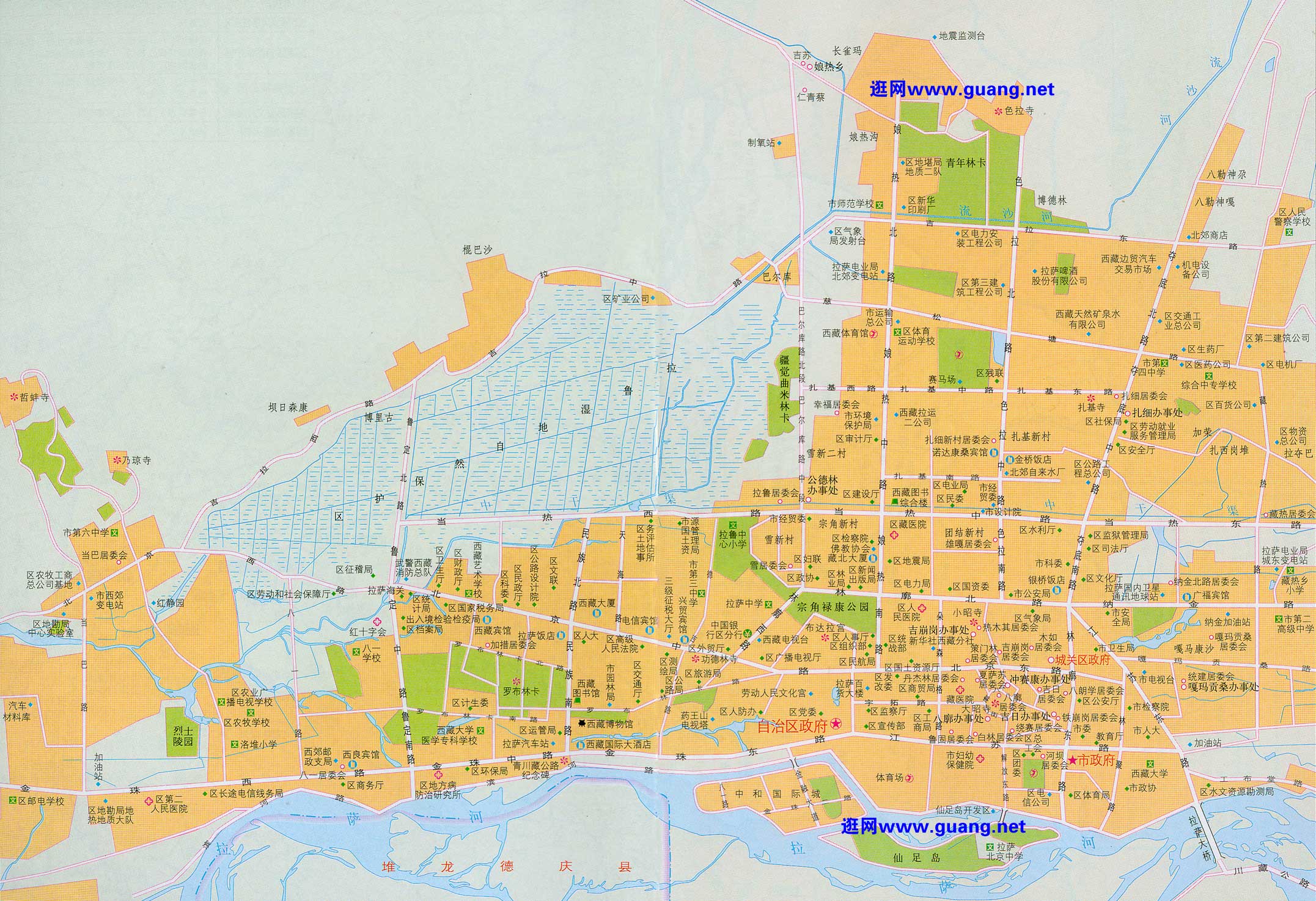 拉萨最新地图，千年古都的现代风采全貌揭示